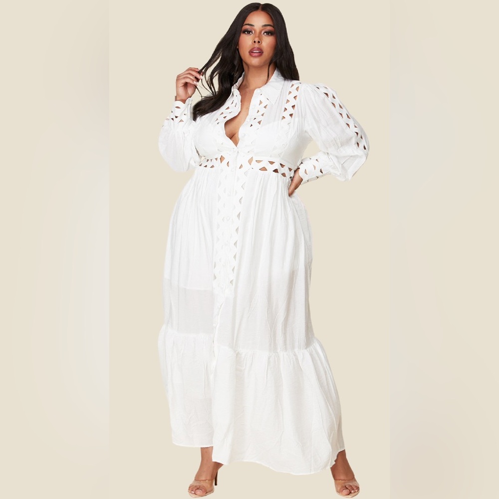 Elegant White Maxi Dress